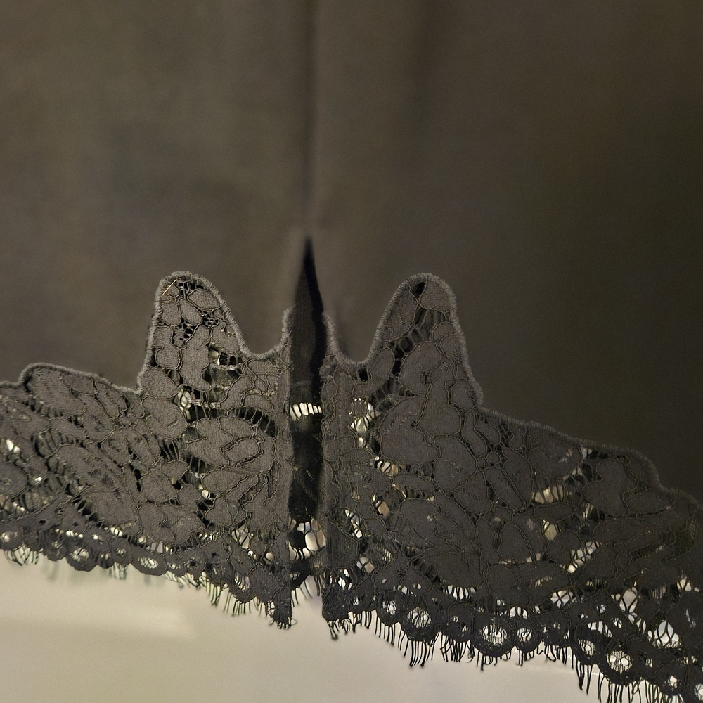 G.I.L.I. Black Pencil Skirt with Lace Detail - Picture 4 of 12